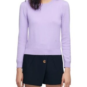 Maje Lavender Cashmere Blend Crewneck Sweater size 2